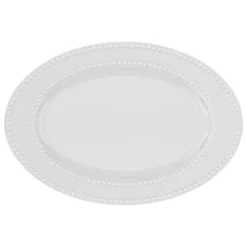 secret d'gourmet Platos>Bandeja ovalada PERLE 33x23cm de porcelana