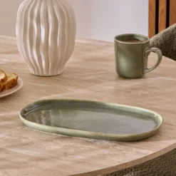 5five Cuencos, Fuentes Y Ensaladeras>Bandeja ovalada TERRE INC verde 31cm