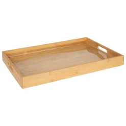 5five Encimera Y Lavavajillas>Bandeja rectangular beige de bambú