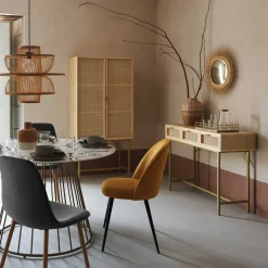 atmosphera Accesorios>Bandeja Tom Dorada De Madera Mango 40cm