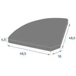 hespéride Parasol Y Bases>Base para parasol TIZENO gris 16kg