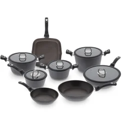 5five Cazuelas, Sartenes Y Hervidores>Batería Cocina 8 Pzas Coffee Stone