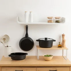 5five Cazuelas, Sartenes Y Hervidores>Batería de cocina 3 piezas negro 24cm