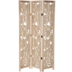 atmosphera Biombos|Estilo Rústico>Biombo Hoja De Palma 106.5x1.5x165Cm