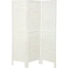 atmosphera Biombos|Estilo Rústico>Biombo Madera Blanco 170x40Cm