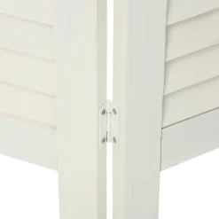 atmosphera Biombos|Estilo Rústico>Biombo Madera Blanco 170x40Cm