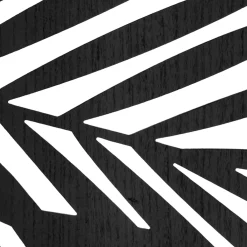 atmosphera Biombos|Estilo Contemporaneo>Biombo Negro Madera Efecto Hojas