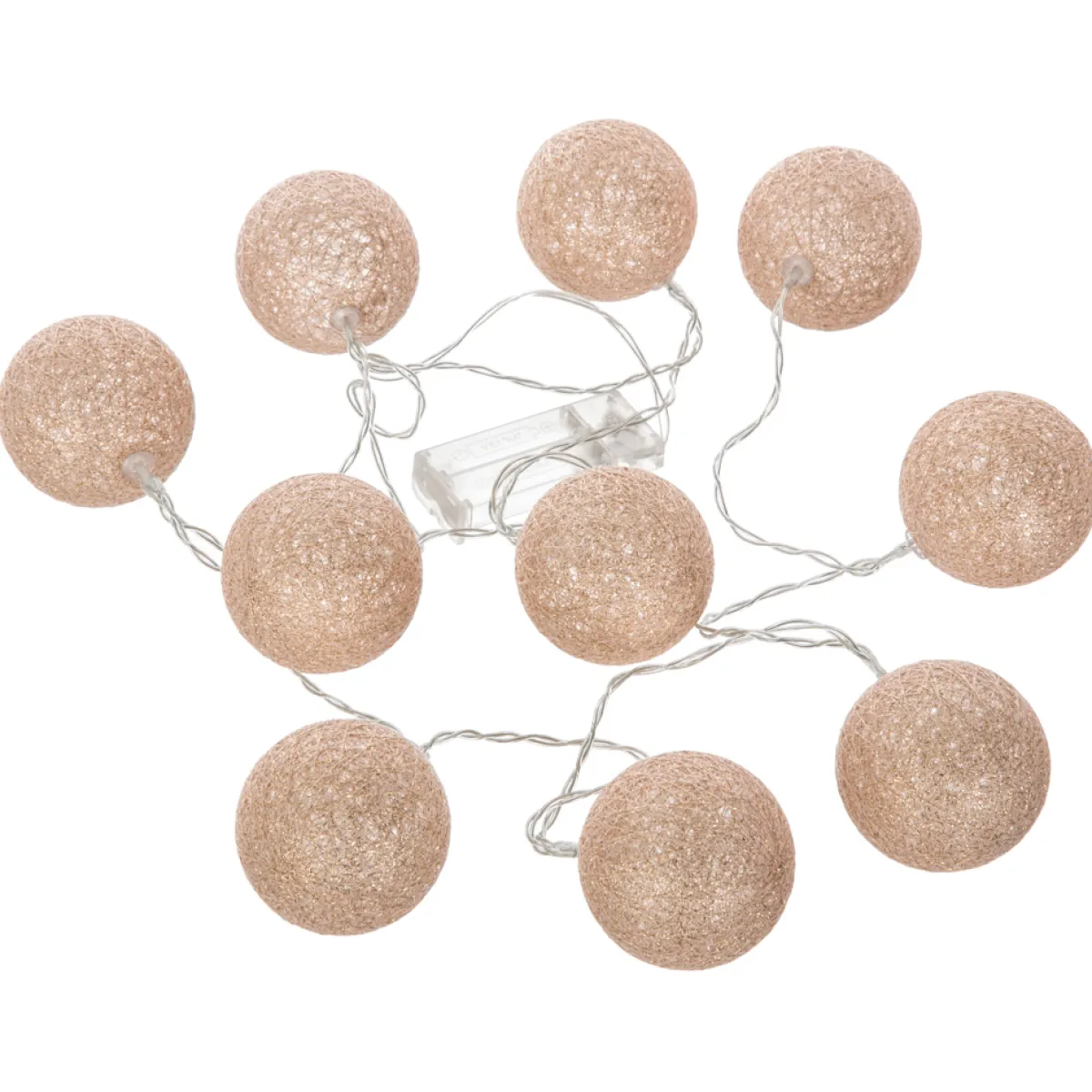 Niños atmosphera4kids Iluminación>Bolas Led X10 Rosa Glitter 6cm