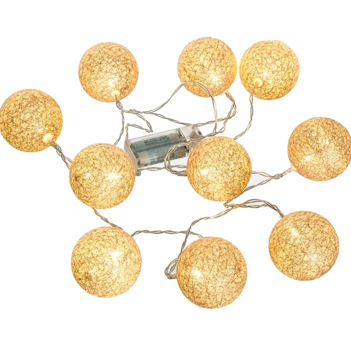 Niños atmosphera4kids Iluminación>Bolas Led X10 Rosa Glitter 6cm