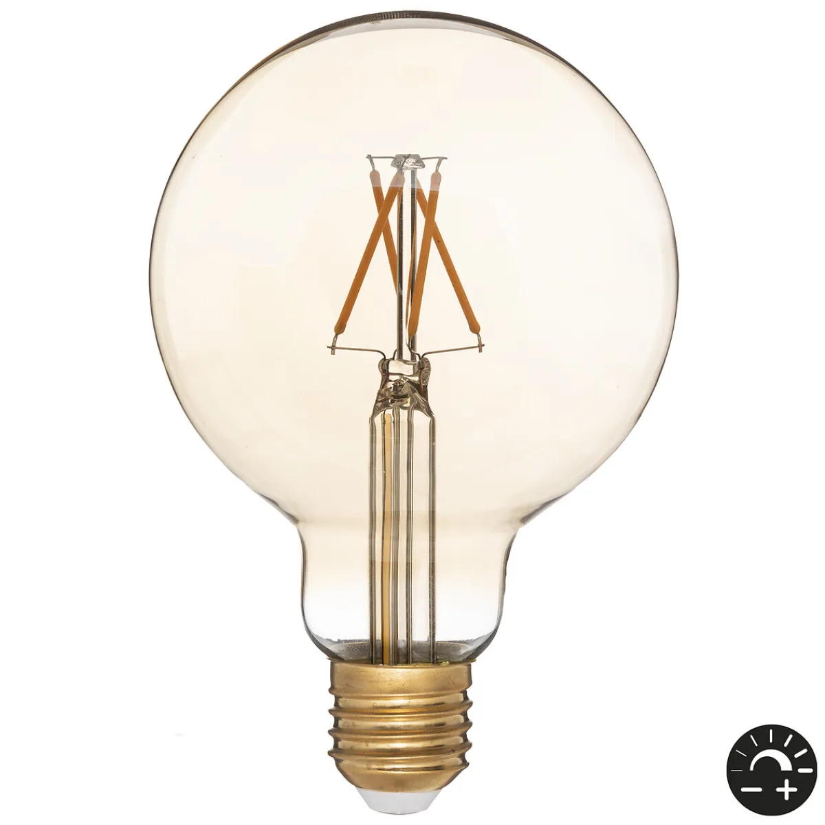atmosphera Lámparas Y Alargadores>Bombilla Vintage Led Ámbar G95 2W E27