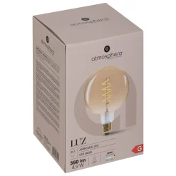 atmosphera Lámparas Y Alargadores>Bombilla VINTAGE ámbar espiral led G125 4.9W E27