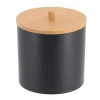 Accesorios De Lavabo>Bote De Bambú Negro