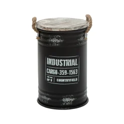atmosphera Accesorios|Estilo Industrial>Bote Negro Tamaño 1/3 26.6x42Cm