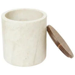 5five Accesorios De Lavabo>Bote para algodón CÔME beige