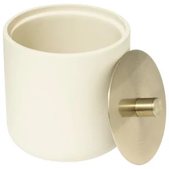 5five Accesorios De Lavabo>Bote para algodón DUO beige