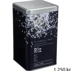 Cajas Y Frascos>Bote P/Arroz Metálico C/Diseño