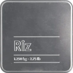 Cajas Y Frascos>Bote P/Arroz Metálico C/Diseño