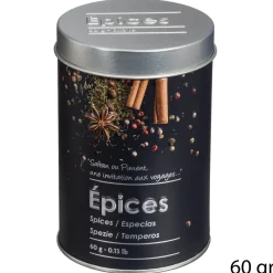 Cajas Y Frascos>Bote P/Especias Metálico C/Diseño