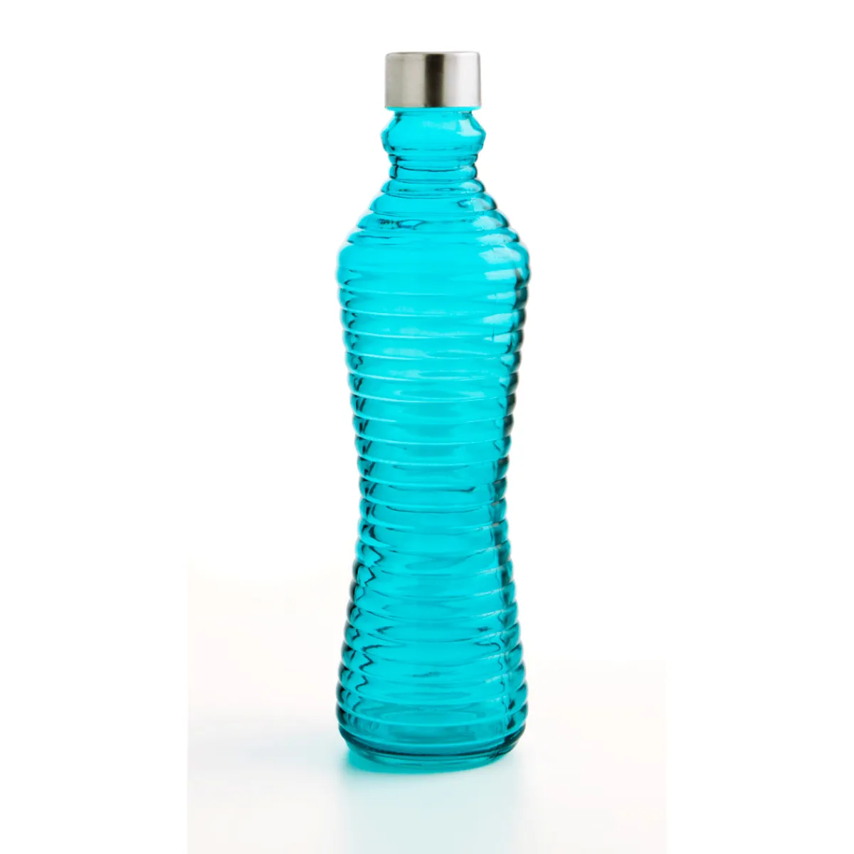 Jarros>Botella De Vidrio C/Tapa Metal 1L