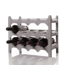 Bodegas>Botellero para 12 botellas gris pardo
