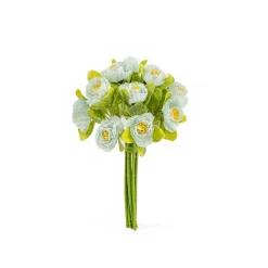 Plantas Y Flores Artificiales>Bouquet 15 Camelias 23Cm