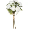 atmosphera Plantas Y Flores Artificiales>Bouquet 15 Rosas Blancas 40Cm