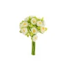 Plantas Y Flores Artificiales>Bouquet Con 15 Camelias Blancas 23Cm
