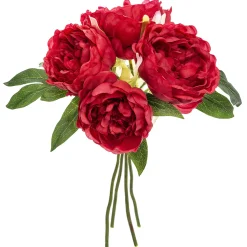 atmosphera Plantas Y Flores Artificiales>Bouquet Con 4 Peónias 30Cm