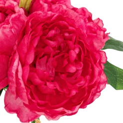atmosphera Plantas Y Flores Artificiales>Bouquet De 4 Peonias Blush 30cm