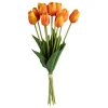 atmosphera Plantas Y Flores Artificiales>Bouquet De 10 Tulipanes Naranja 48cm