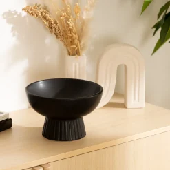 atmosphera Accesorios|Estilo Étnico>Bowl OLM negro de cerámica