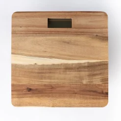 Accesorios De Baño>Báscula electrónica en madera de acacia