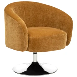 atmosphera Sofás Y Sillones>Butaca EDITH con pelo bouclé ocre
