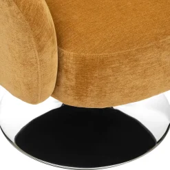 atmosphera Sofás Y Sillones>Butaca EDITH con pelo bouclé ocre