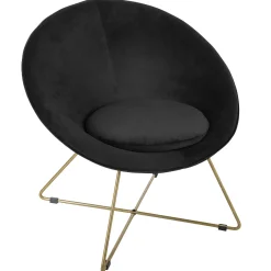 atmosphera Sofás Y Sillones>Butaca Evan Negra 76x67x73