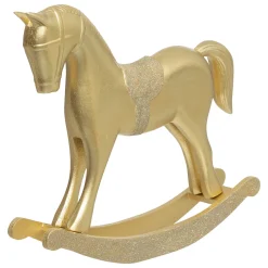 Accesorios|Estilo Contemporaneo>Caballo decorativo de madera dorado