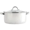 Cazuelas, Sartenes Y Hervidores>Cacerola Inoxidable C/Tapa Vidrio 30Cm