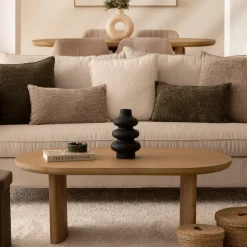 atmosphera Cestas Y Baúles|Estilo Industrial>Caja ARIANNA beige de rafia 28cm