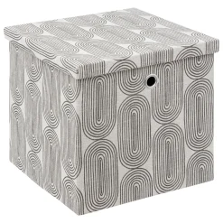 5five Cajas De Almacenamiento Y Organizadores>Caja de almacenaje con estampado 31x31cm