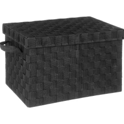 5five Cestas De Almacenamiento>Caja De Almacenaje C/Tapa Tam.3/3 Negro