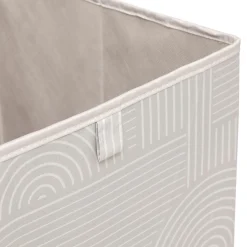 5five Cajas De Almacenamiento Y Organizadores>Caja de almacenaje estampado ARCHER beige 31x31cm