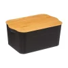 5five Accesorios De Almacenamiento>Caja de almacenaje negar c/tapa de bambú 6.5l