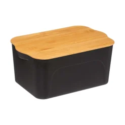 5five Accesorios De Almacenamiento>Caja de almacenaje negar c/tapa de bambú 6.5l
