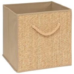 5five Cajas De Almacenamiento Y Organizadores>Caja de almacenaje STEMY beige 31x31cm