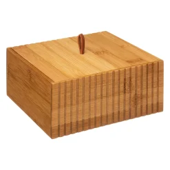 5five Cestas De Almacenamiento>Caja De Bambú Para Algodones