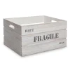 atmosphera Accesorios|Estilo Rústico>Caja De Madera Fragile 37x27x20Cm