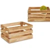 Cestas De Almacenamiento>Caja De Madera Natural 21x15x11Cm