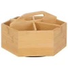 5five Cajas Y Frascos>Caja de té giratoria con 6 compartimentos