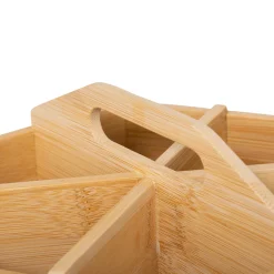 5five Cajas Y Frascos>Caja de té giratoria con 6 compartimentos