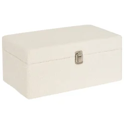 atmosphera Accesorios>Caja decorativa CARLIE blanca 18x24x42cm